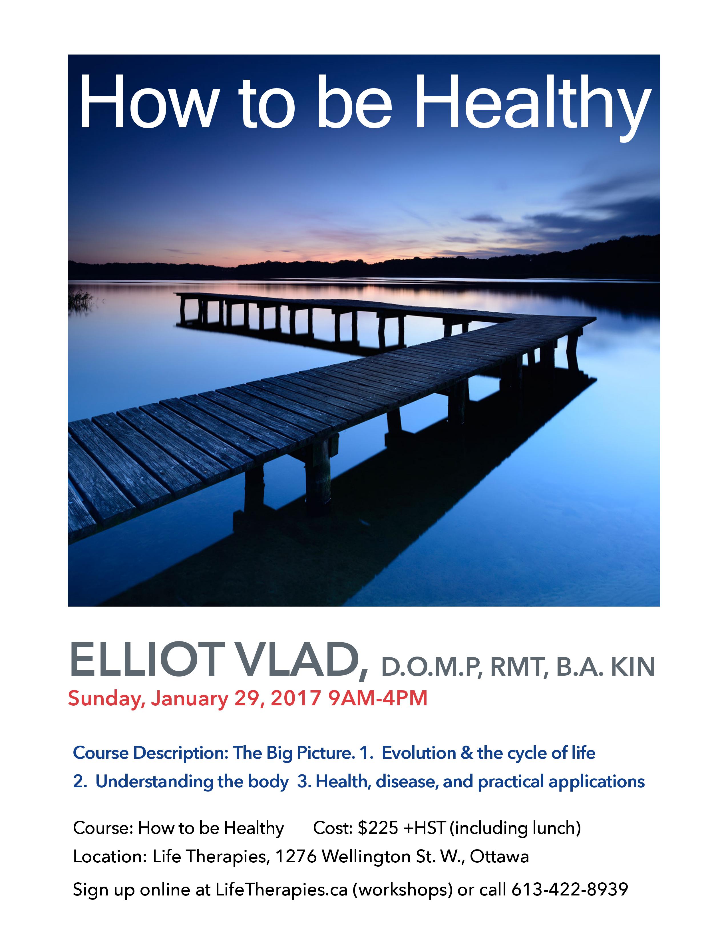 Elliot Vlad How to Be Healthy Course
