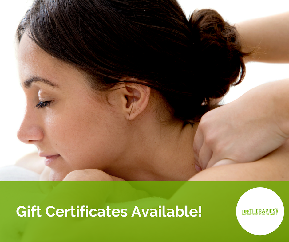 Gift Certificates Available at Life Therapies in Ottawa