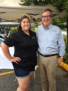 Katrina with Mayor Jim Watson